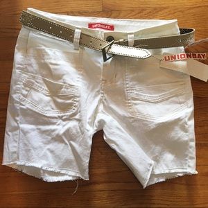NWT UNIONBAY White Shorts